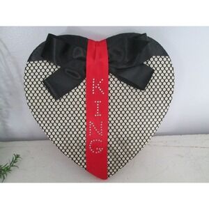 OOAK‎ Altered Art Valentine Day Candy Box KING Sweetheart Dance Gift Heart Shape